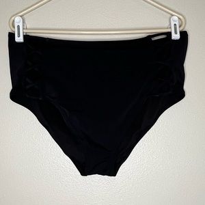 Size XL black target high waisted cut-out bottoms